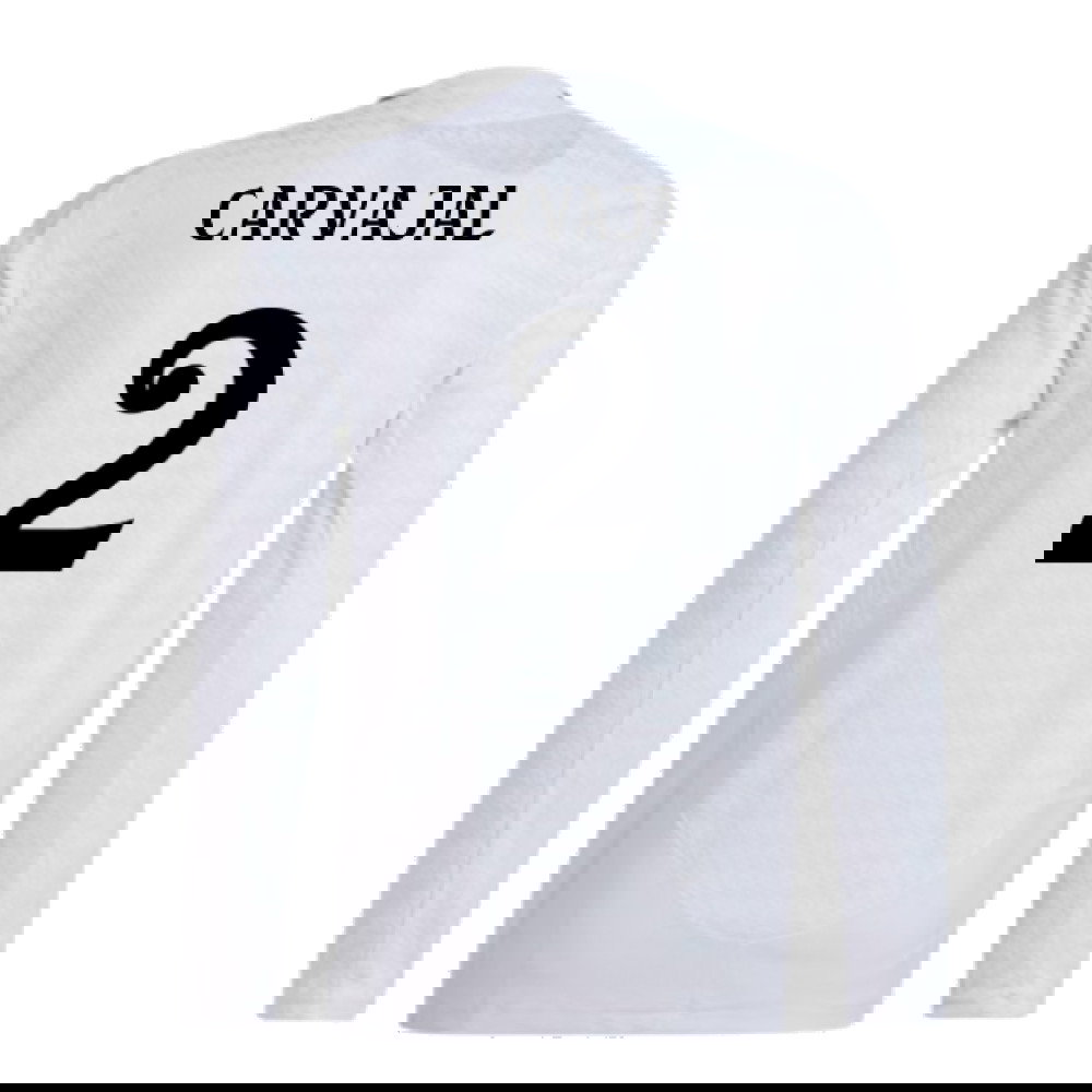 2024-2025 Real Madrid Authentic Long Sleeve Home Shirt (Carvajal 2)