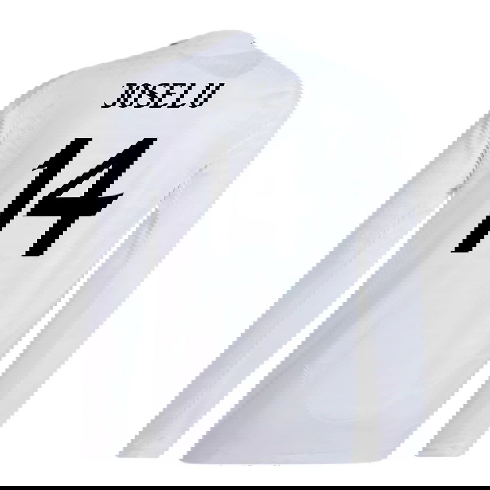 2024-2025 Real Madrid Authentic Long Sleeve Home Shirt (Joselu 14)