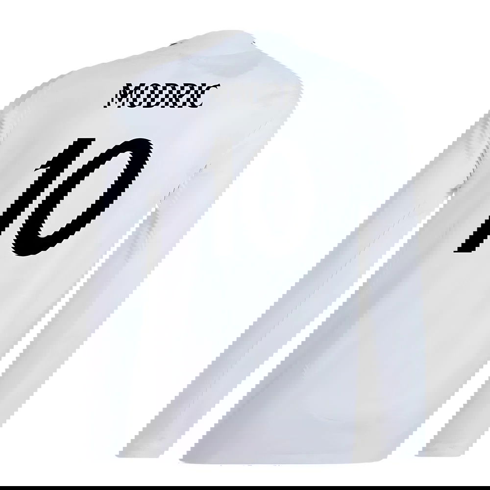 2024-2025 Real Madrid Authentic Long Sleeve Home Shirt (Modric 10)