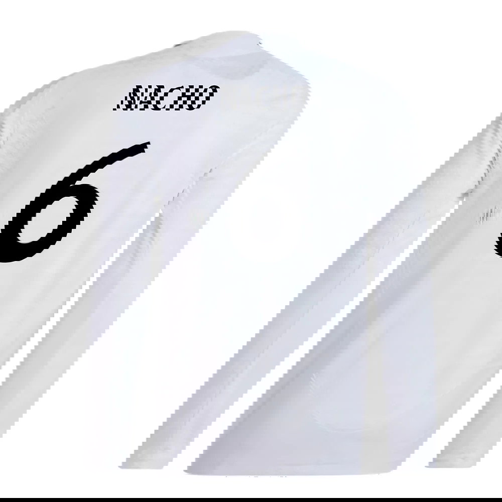 2024-2025 Real Madrid Authentic Long Sleeve Home Shirt (Nacho 6)