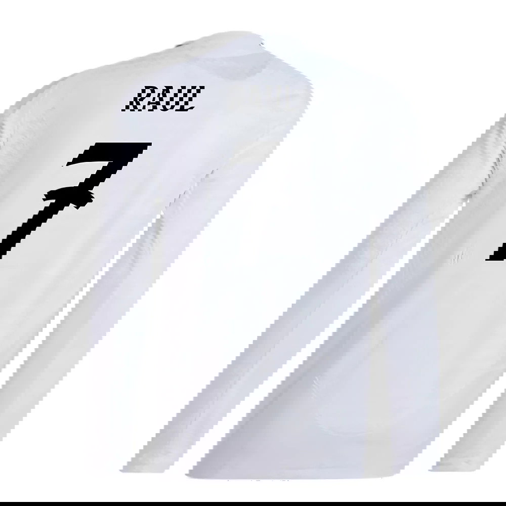 2024-2025 Real Madrid Authentic Long Sleeve Home Shirt (Raul 7)