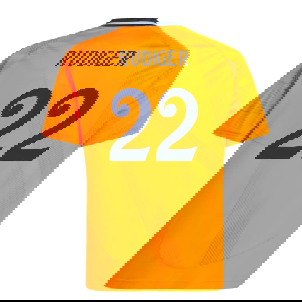 2024-2025 Real Madrid Away Shirt (Kids) (Rudiger 22)