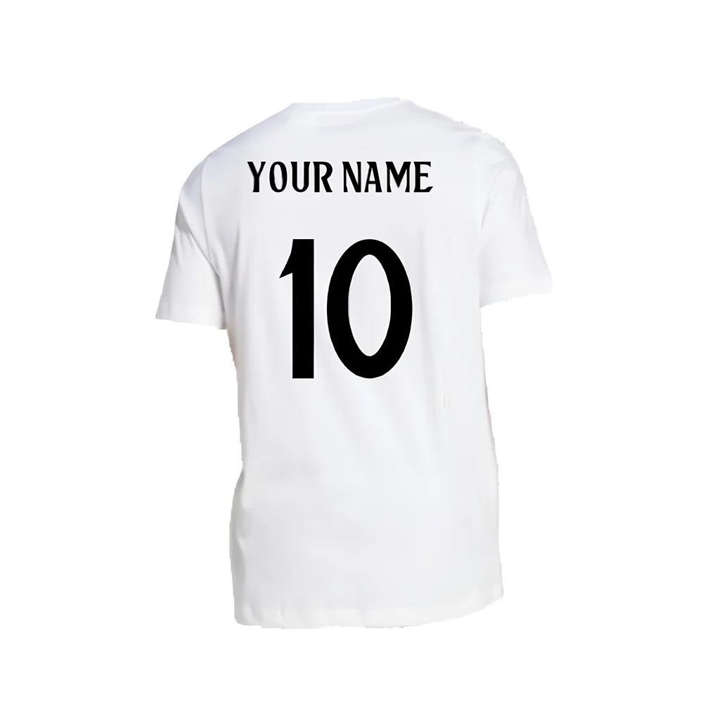 2024-2025 Real Madrid DNA Graphic Tee (White) (Your Name)