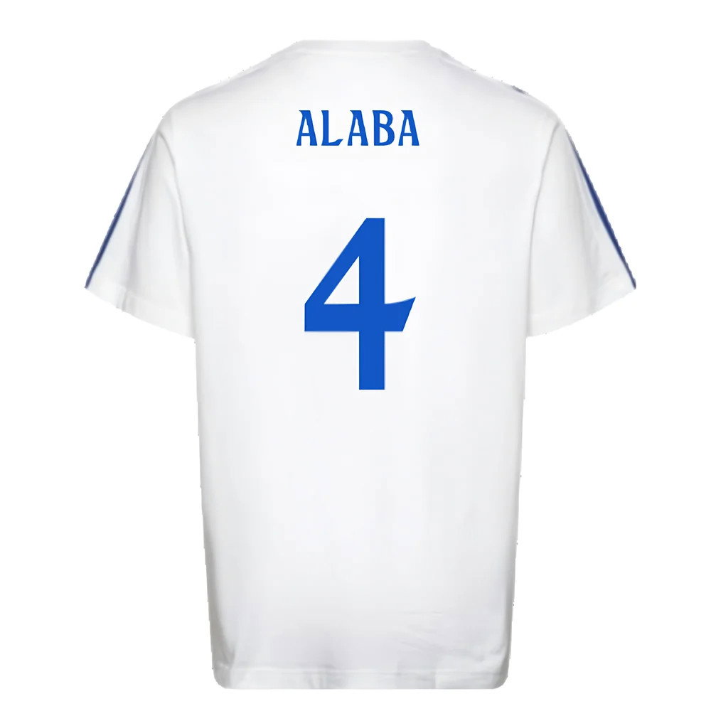 2024-2025 Real Madrid DNA Tee (White) (Alaba 4)