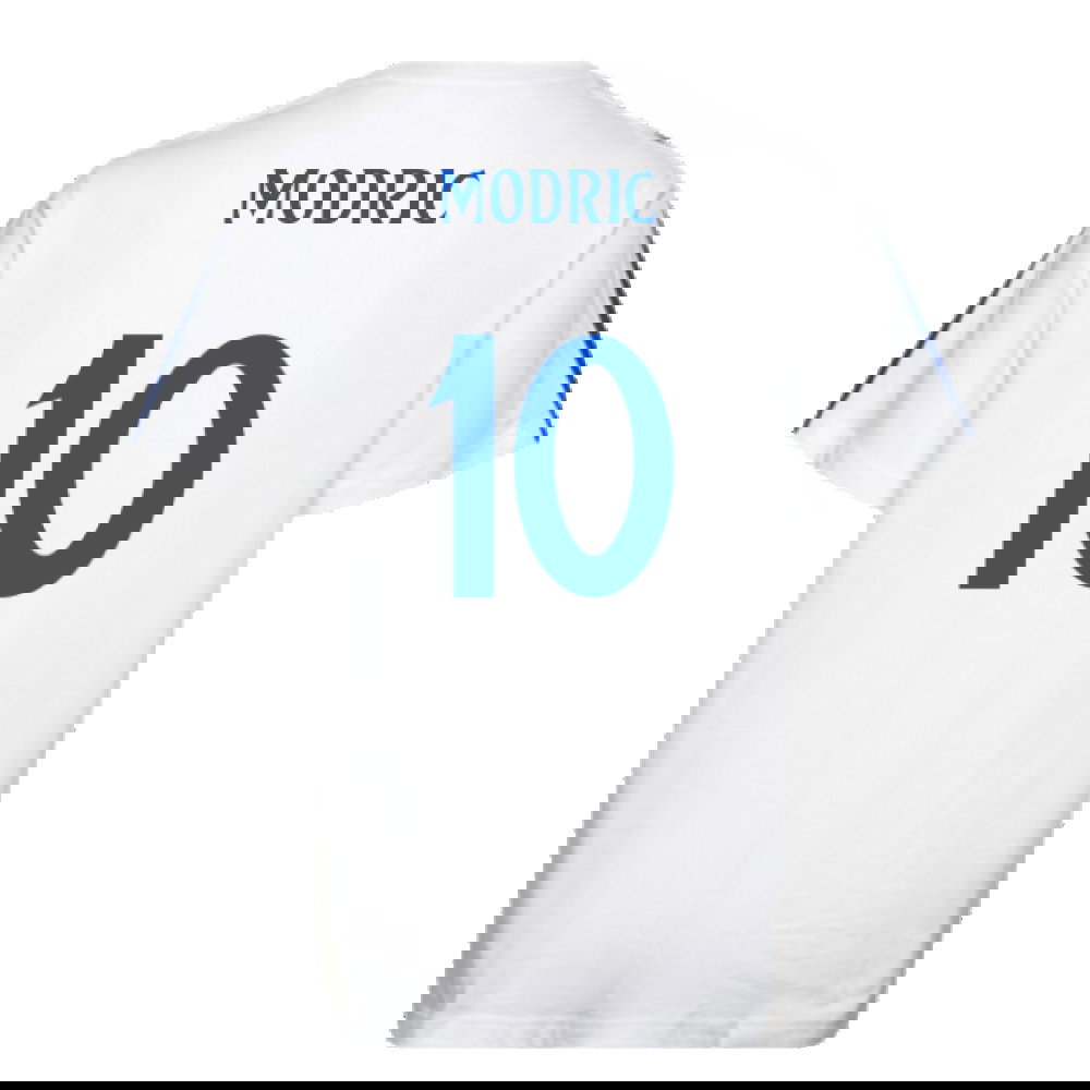 2024-2025 Real Madrid DNA Tee (White) (Modric 10)