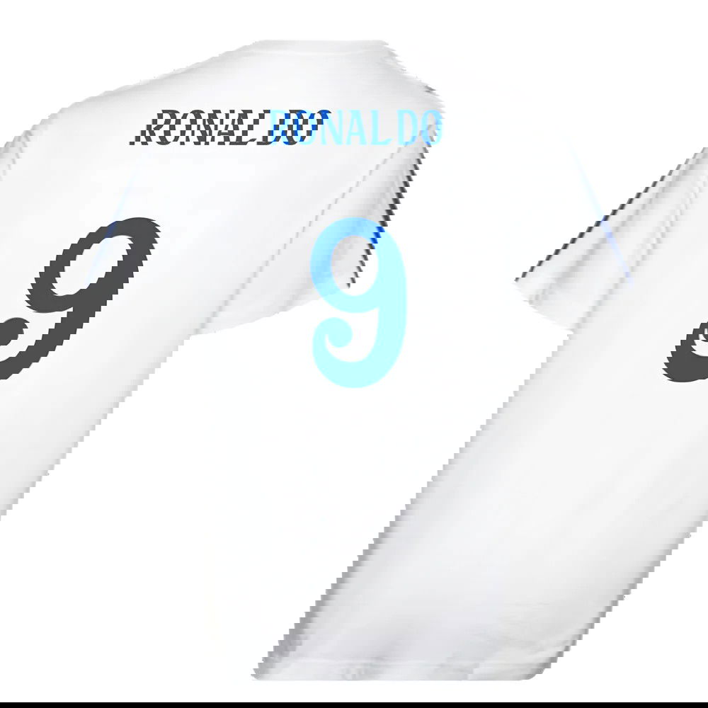 2024-2025 Real Madrid DNA Tee (White) (Ronaldo 9)