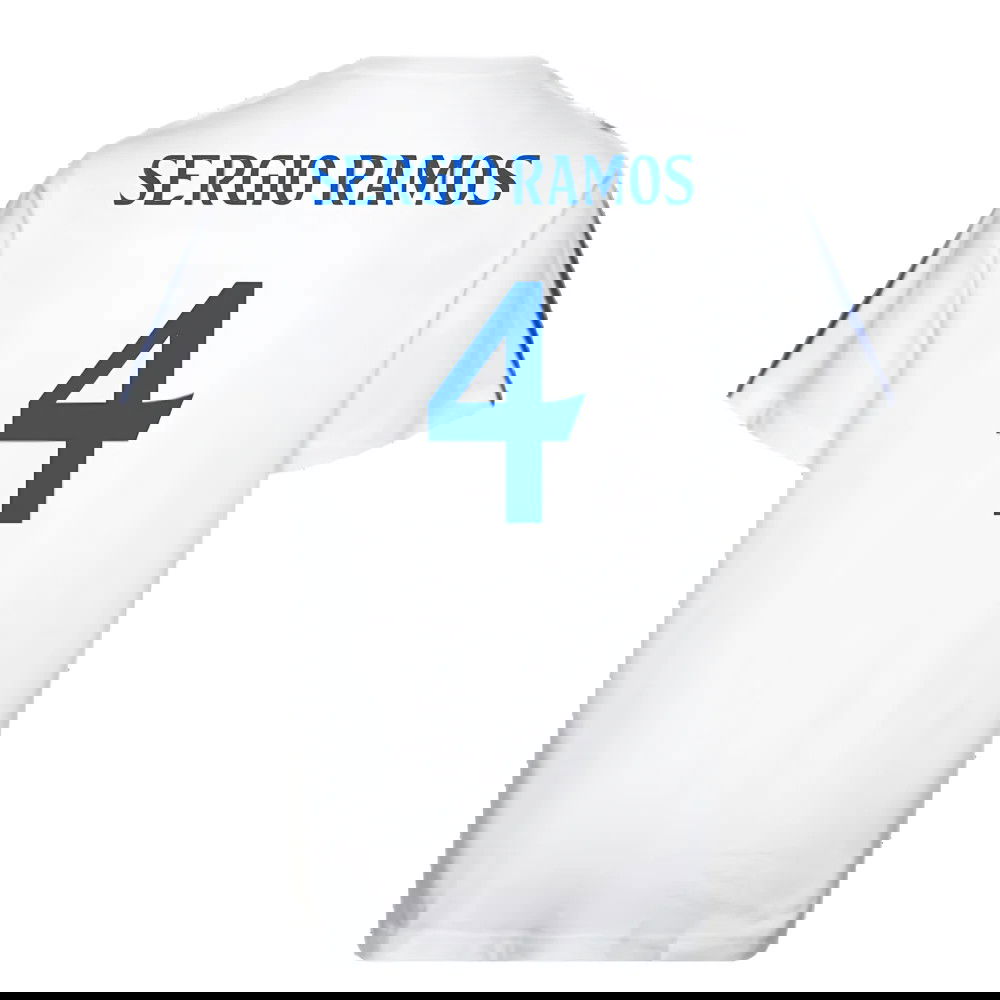 2024-2025 Real Madrid DNA Tee (White) (Sergio Ramos 4)