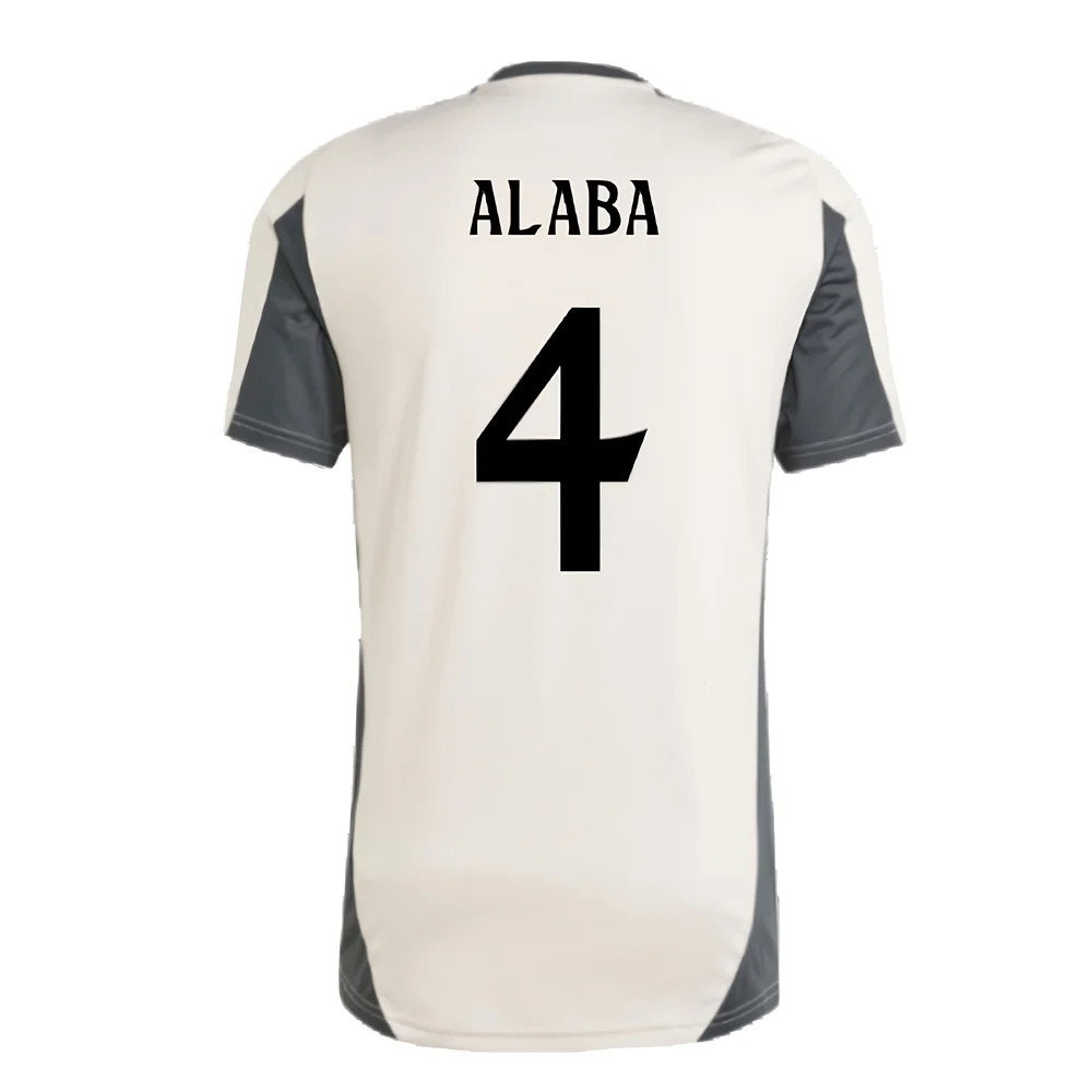 2024-2025 Real Madrid EU Training Jersey (Putty Mauve) (Alaba 4)