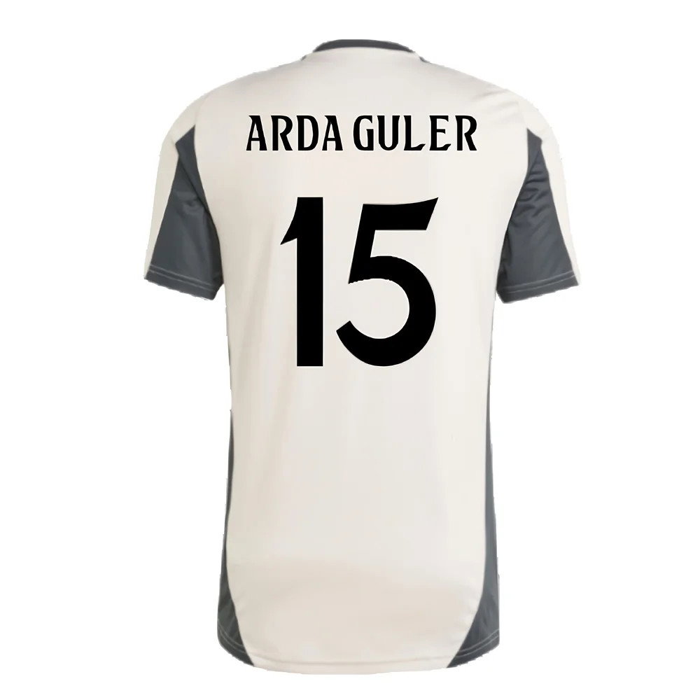 2024-2025 Real Madrid EU Training Jersey (Putty Mauve) (Arda Guler 15)