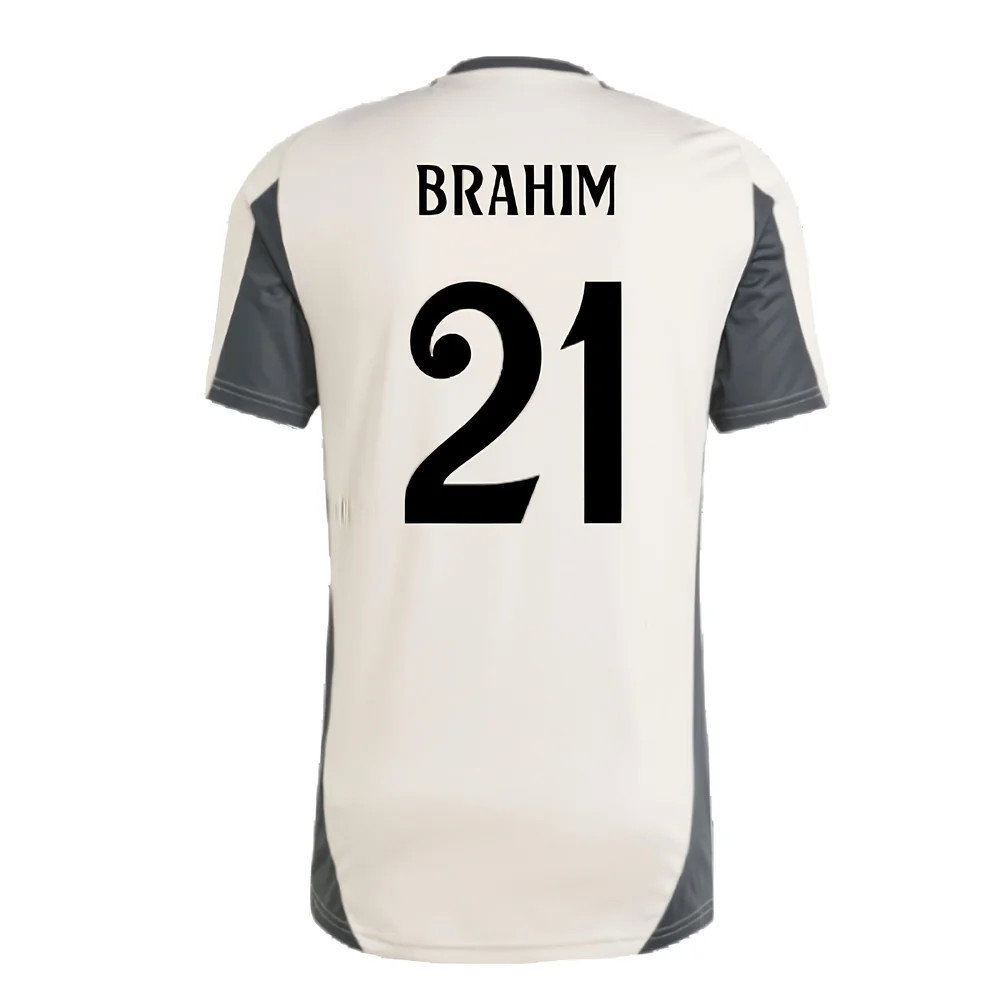 2024-2025 Real Madrid EU Training Jersey (Putty Mauve) (Brahim 21)