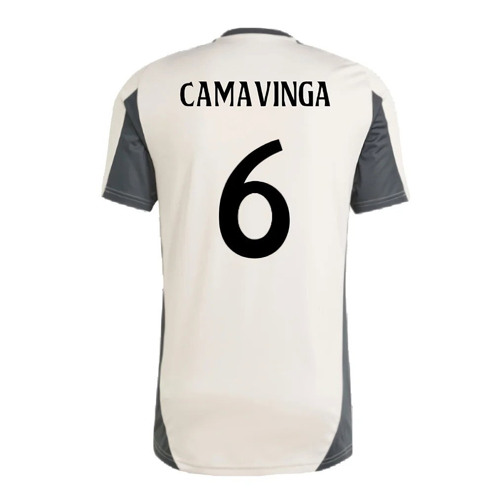 2024-2025 Real Madrid EU Training Jersey (Putty Mauve) (Camavinga 6)