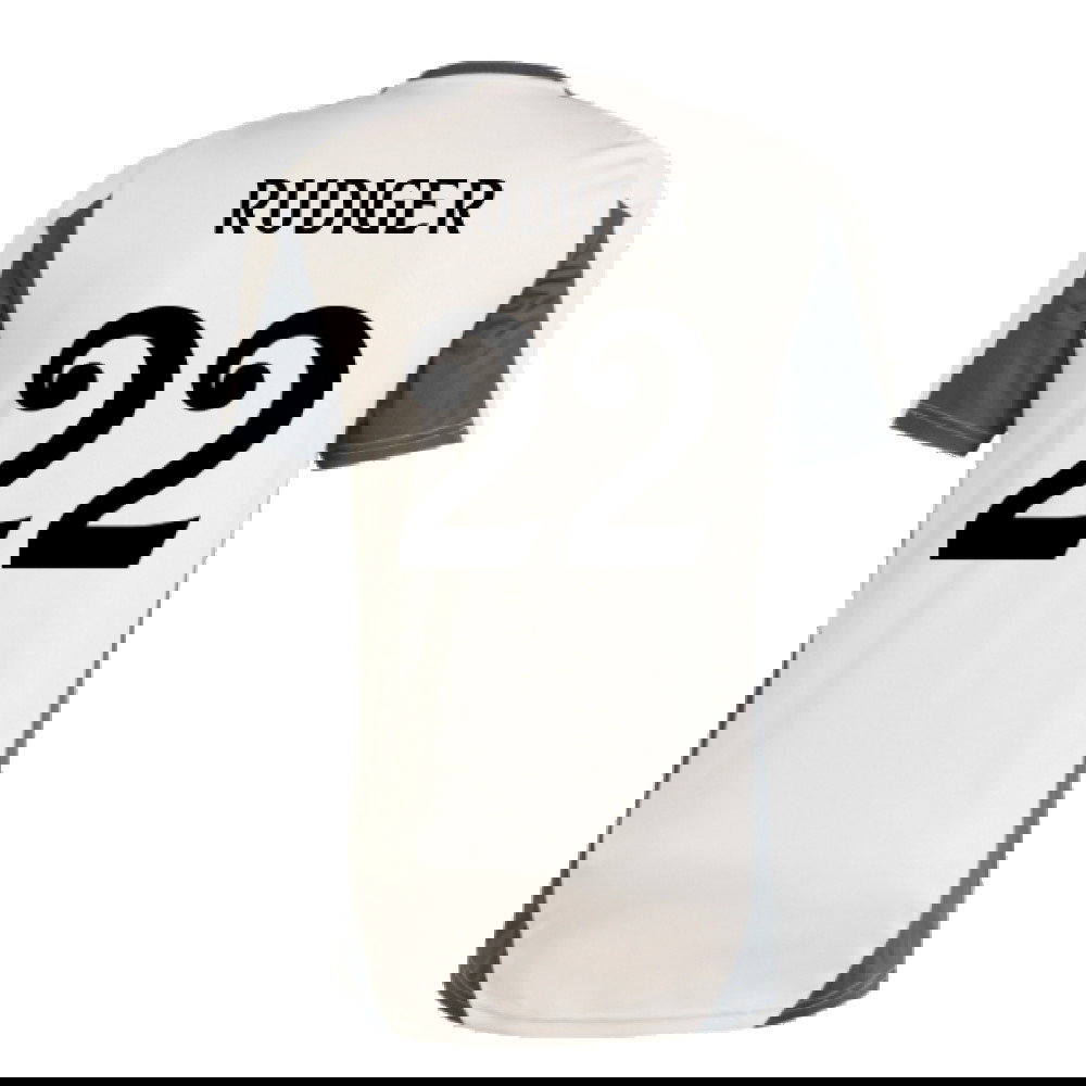 2024-2025 Real Madrid EU Training Jersey (Putty Mauve) (Rudiger 22)