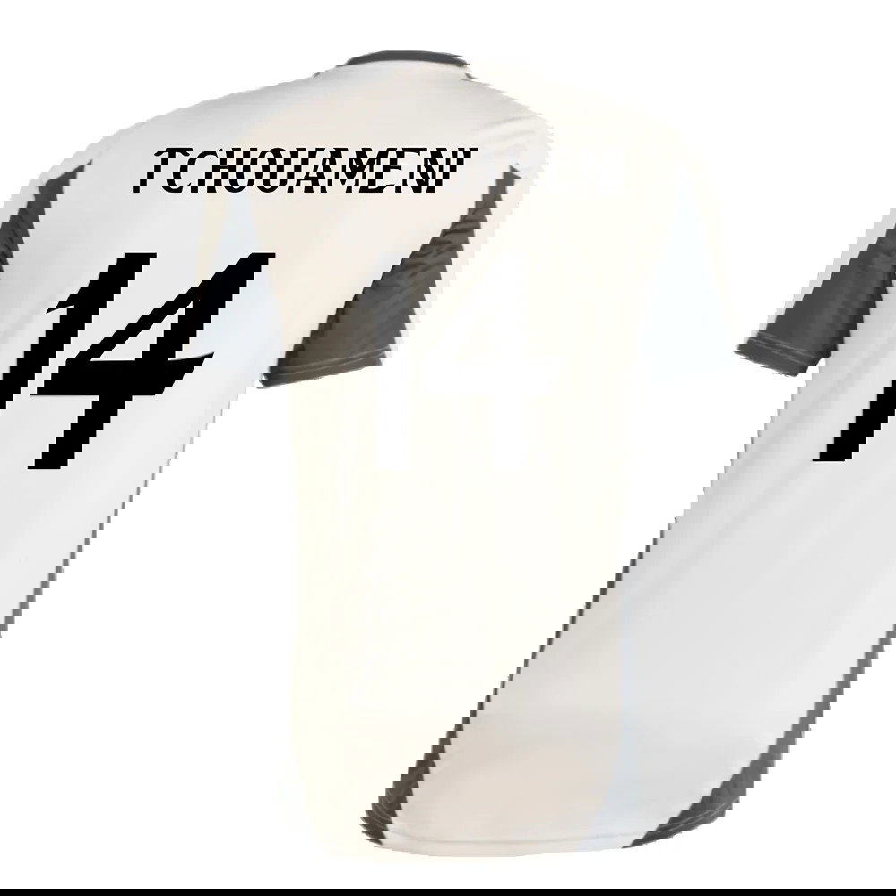 2024-2025 Real Madrid EU Training Jersey (Putty Mauve) (Tchouameni 14)