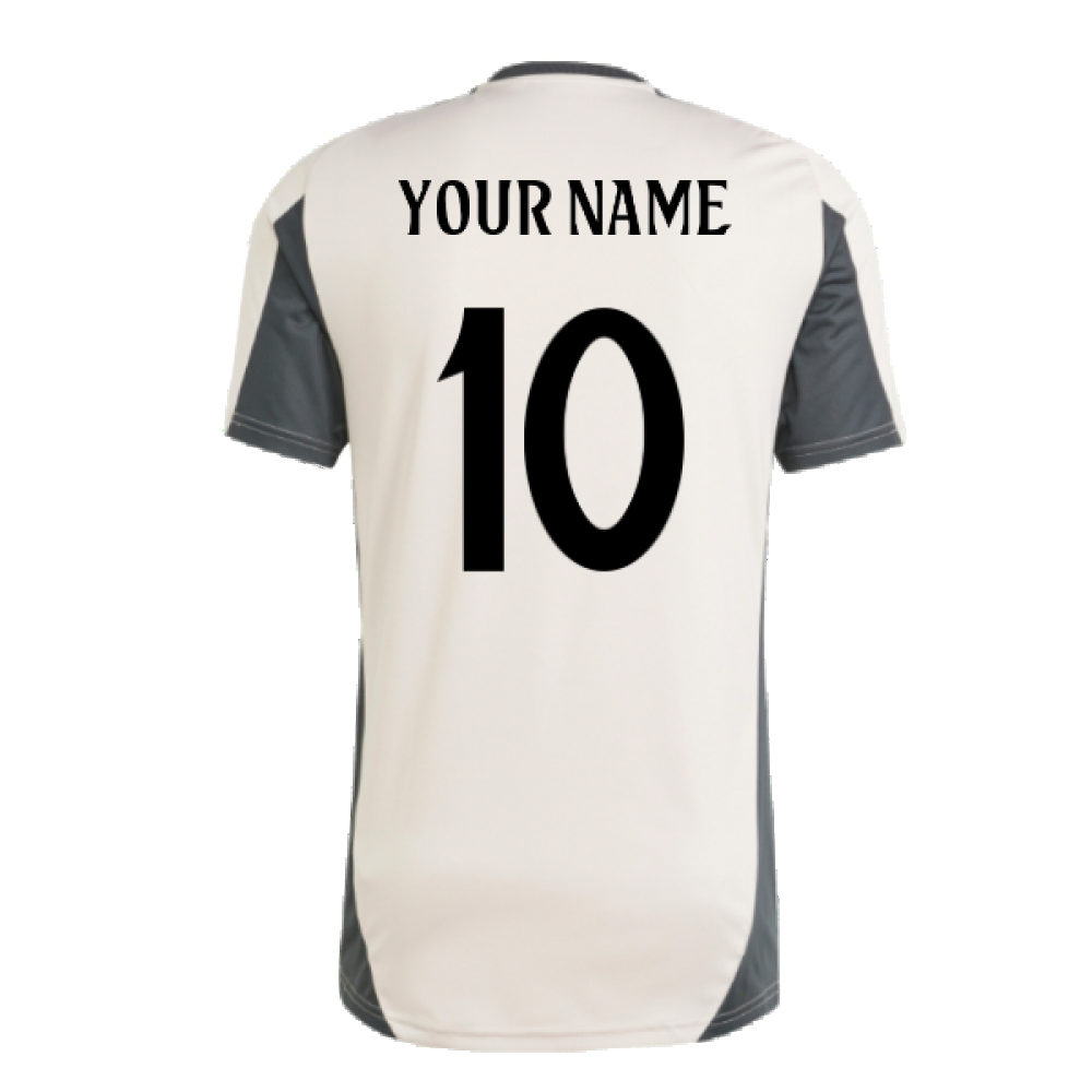 2024-2025 Real Madrid EU Training Jersey (Putty Mauve) (Your Name)