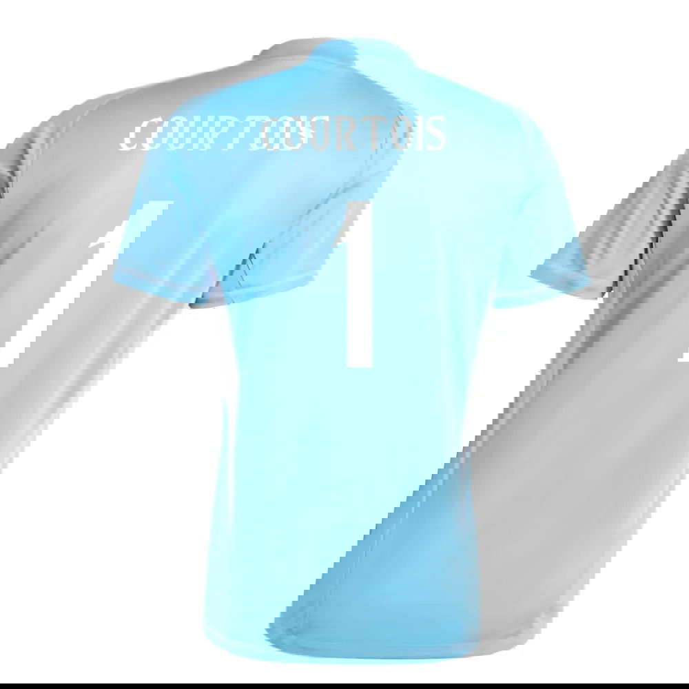 2024-2025 Real Madrid Home Goalkeeper Shirt (Blue) (Courtois 1)