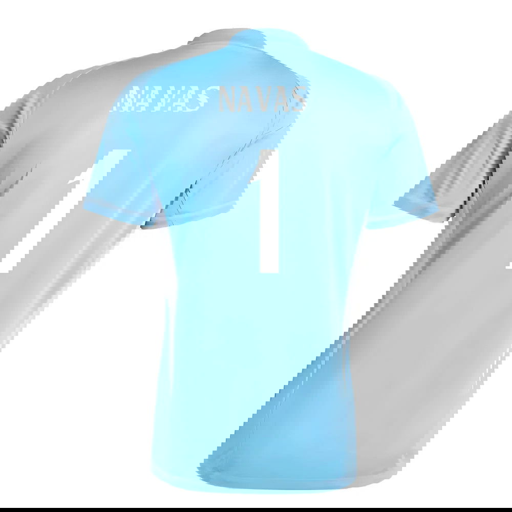 2024-2025 Real Madrid Home Goalkeeper Shirt (Blue) (Navas 1)