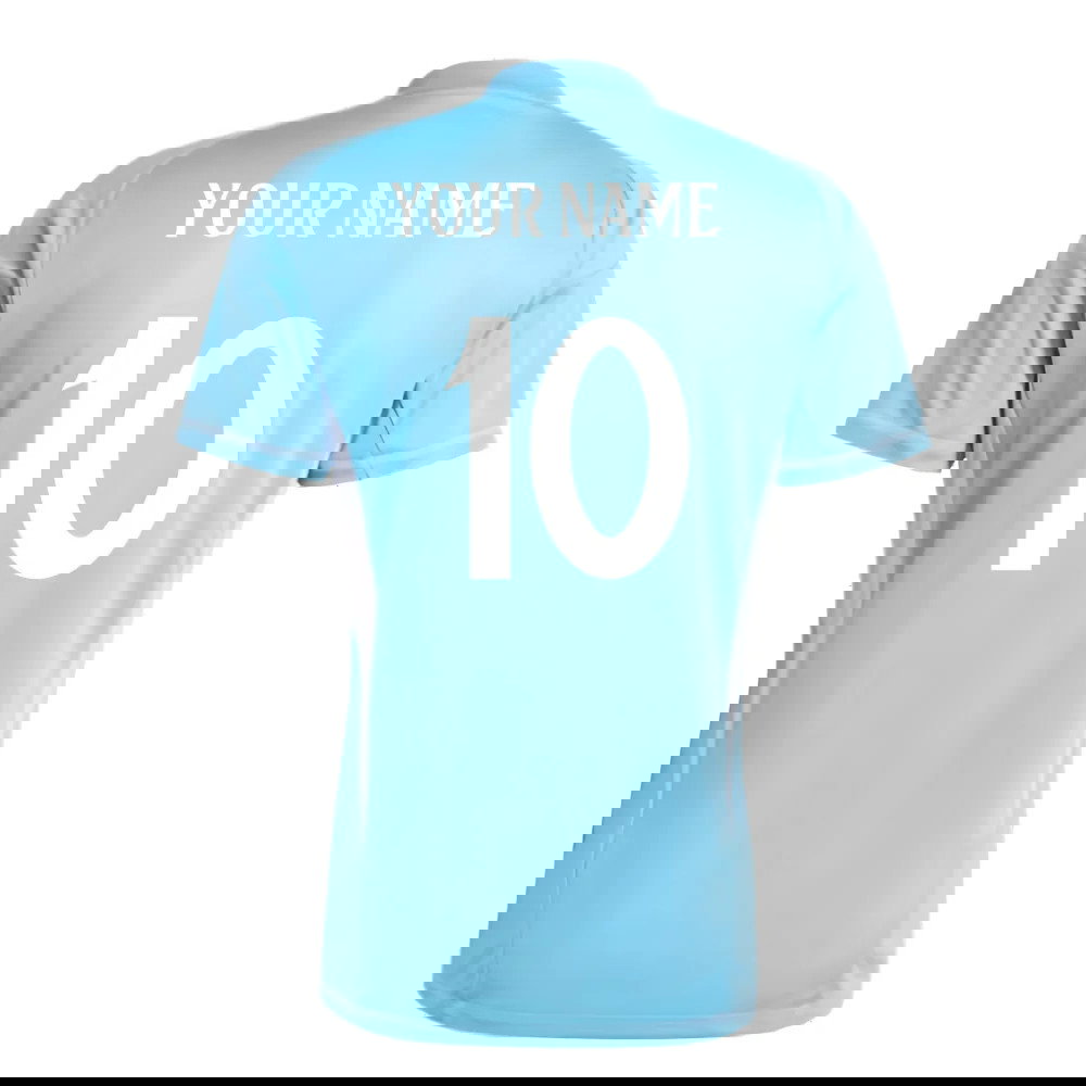 2024-2025 Real Madrid Home Goalkeeper Shirt (Blue) (Your Name)