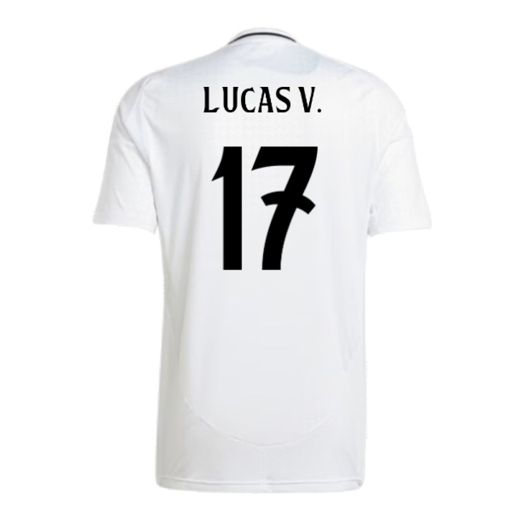 2024-2025 Real Madrid Home Shirt (Lucas V. 17)