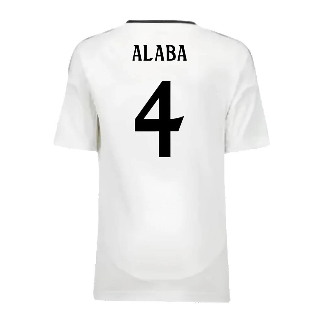 2024-2025 Real Madrid Home Youth Kit (Alaba 4)