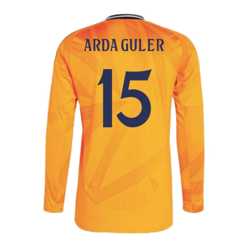2024-2025 Real Madrid Long Sleeve Away Shirt (Arda Guler 15)