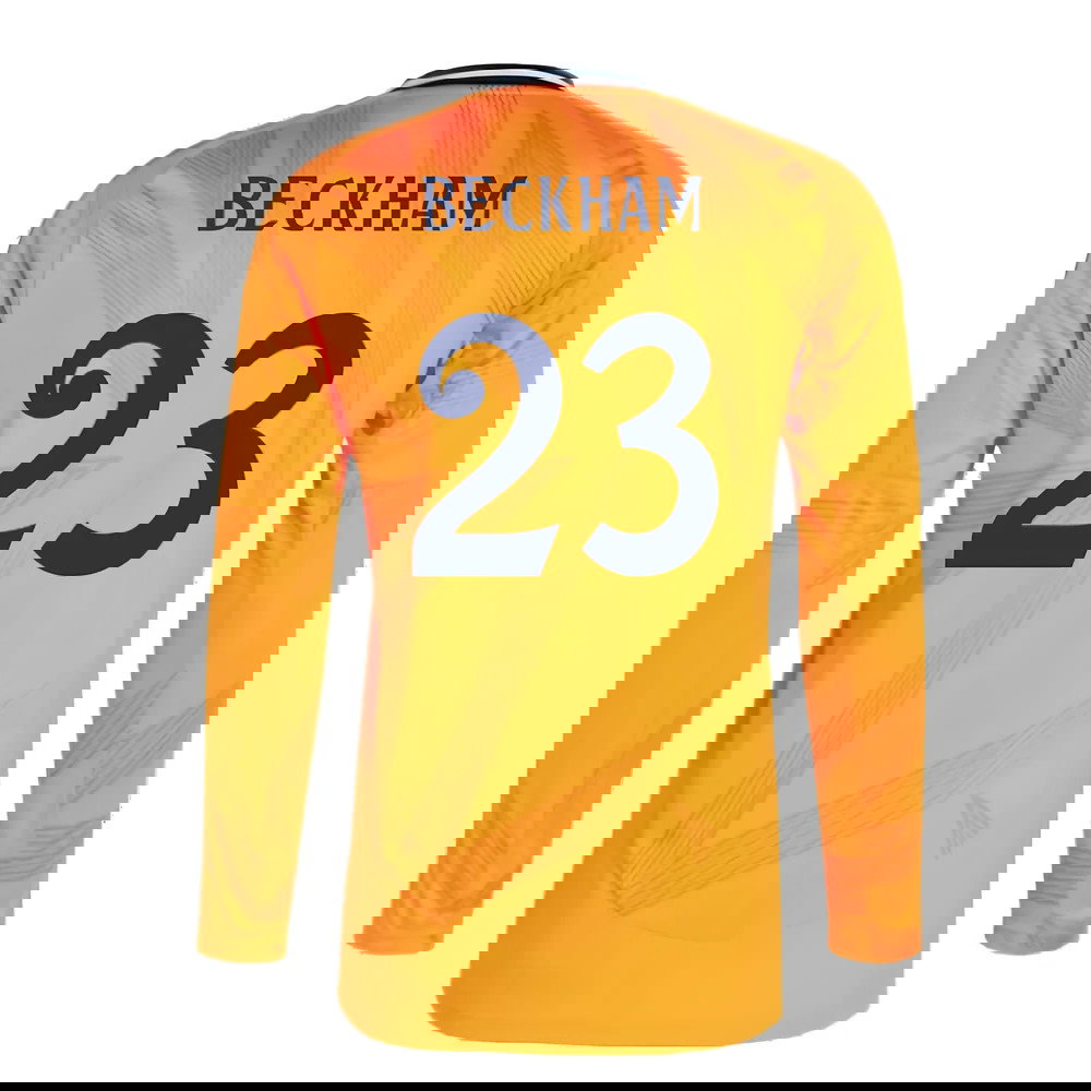 2024-2025 Real Madrid Long Sleeve Away Shirt (Beckham 23)