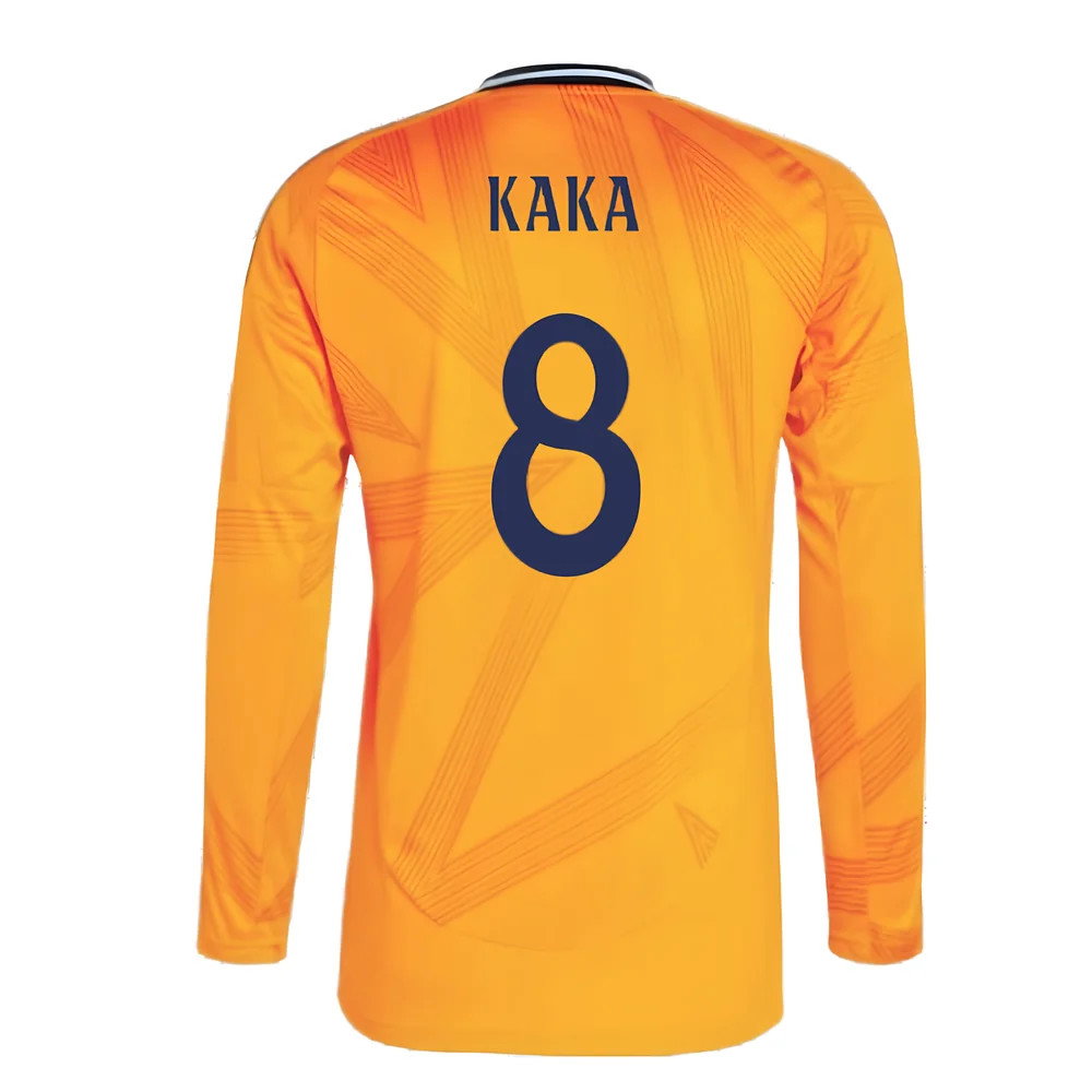 2024-2025 Real Madrid Long Sleeve Away Shirt (Kaka 8)