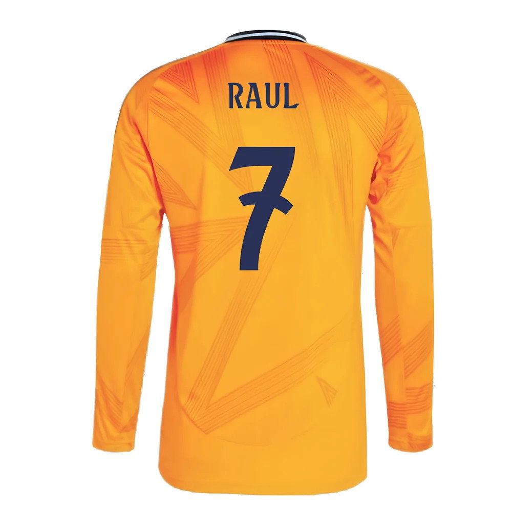 2024-2025 Real Madrid Long Sleeve Away Shirt (Raul 7)