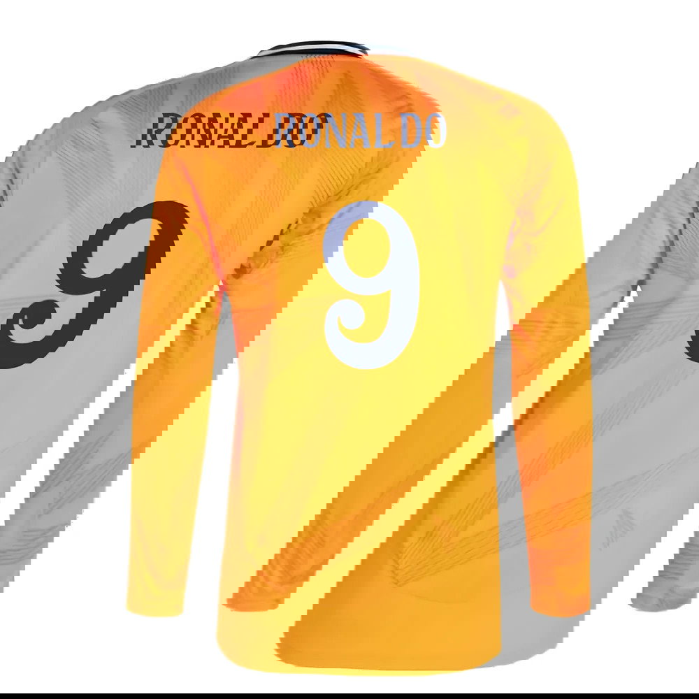 2024-2025 Real Madrid Long Sleeve Away Shirt (Ronaldo 9)