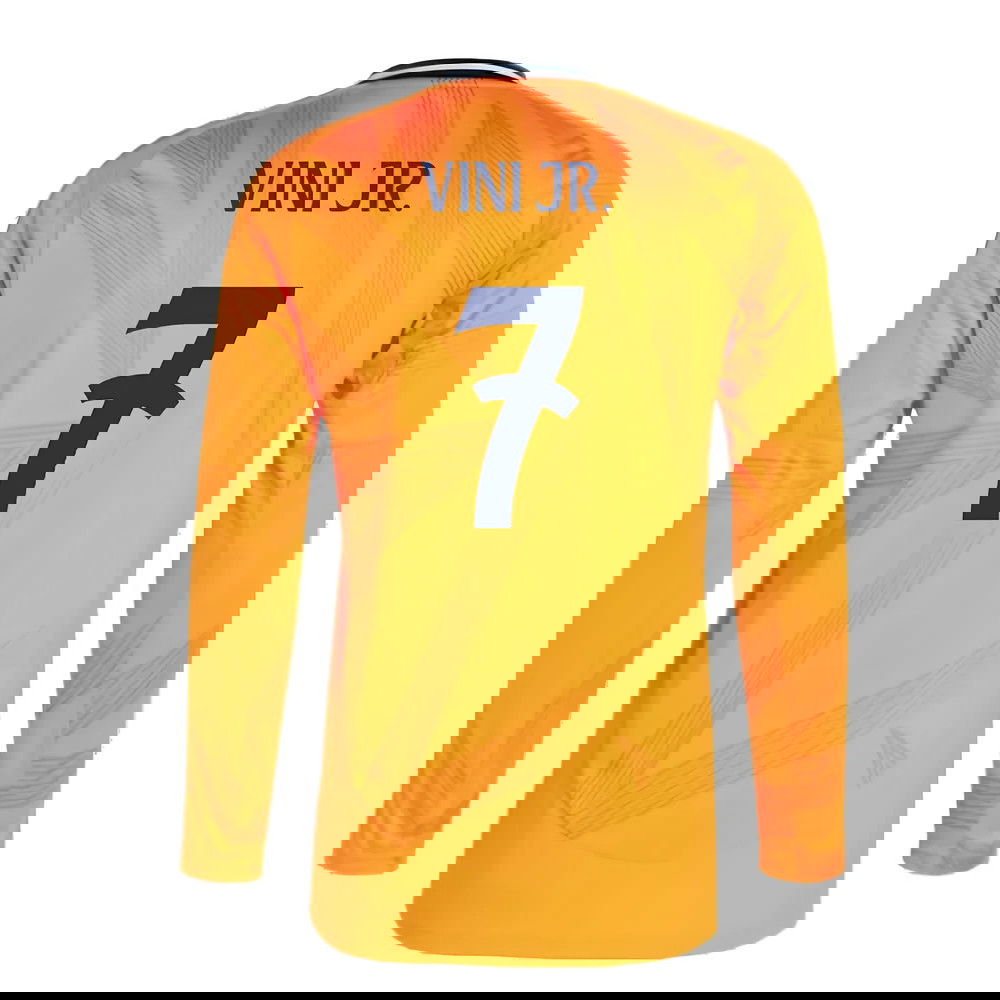 2024-2025 Real Madrid Long Sleeve Away Shirt (Vini Jr. 7)