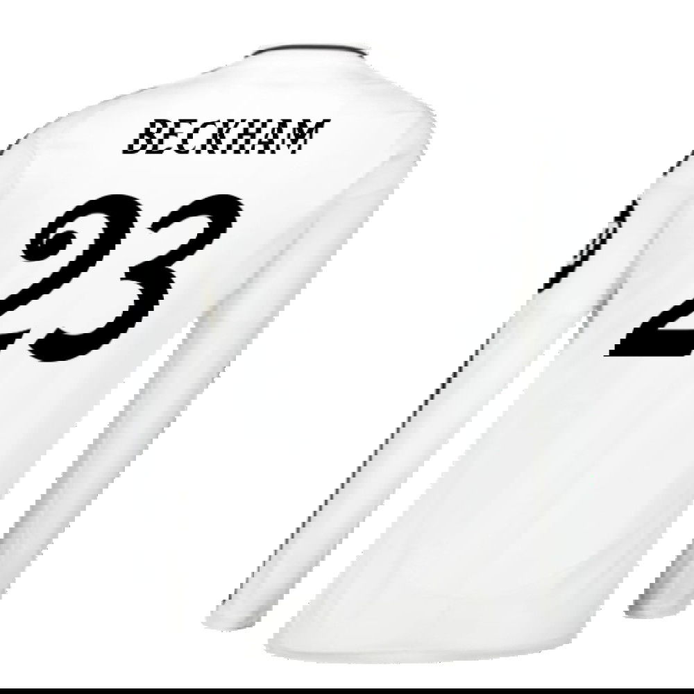 2024-2025 Real Madrid Long Sleeve Home Shirt (Beckham 23)