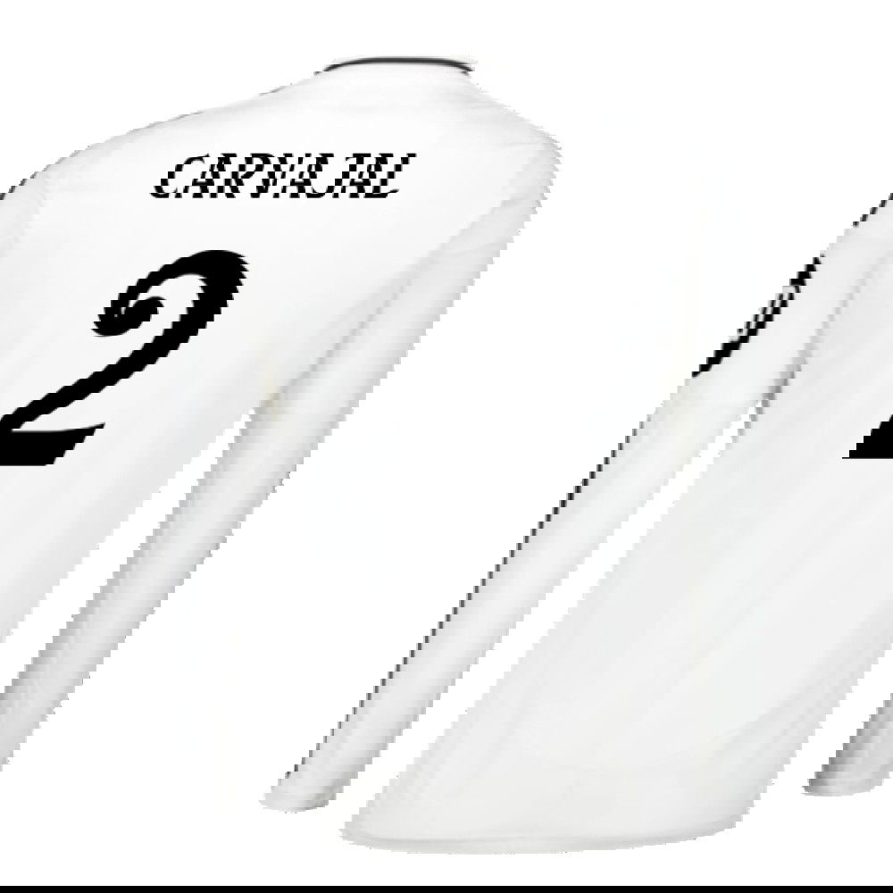 2024-2025 Real Madrid Long Sleeve Home Shirt (Carvajal 2)