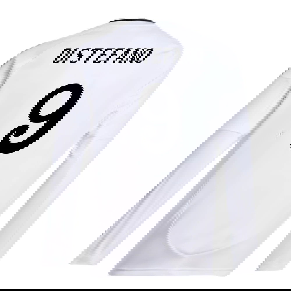 2024-2025 Real Madrid Long Sleeve Home Shirt (Kids) (Di Stefano 9)