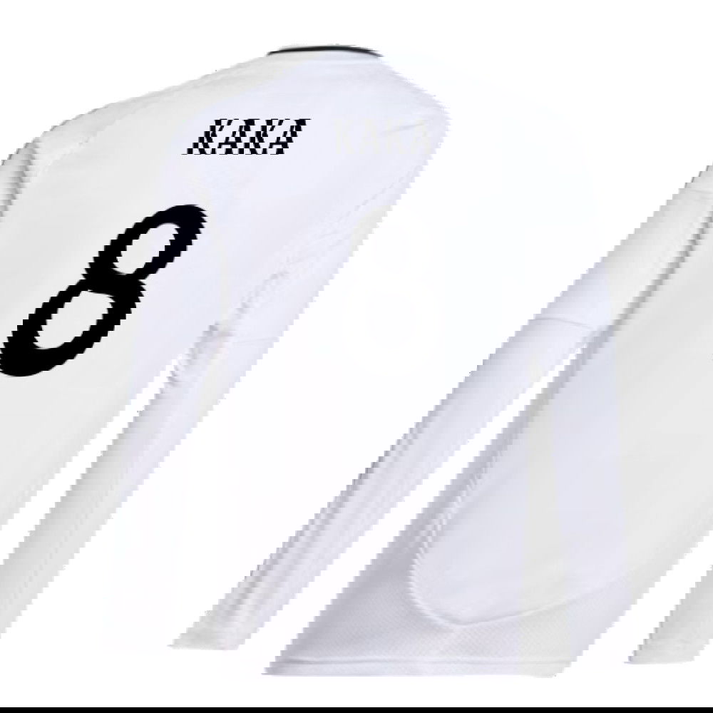 2024-2025 Real Madrid Long Sleeve Home Shirt (Kids) (Kaka 8)