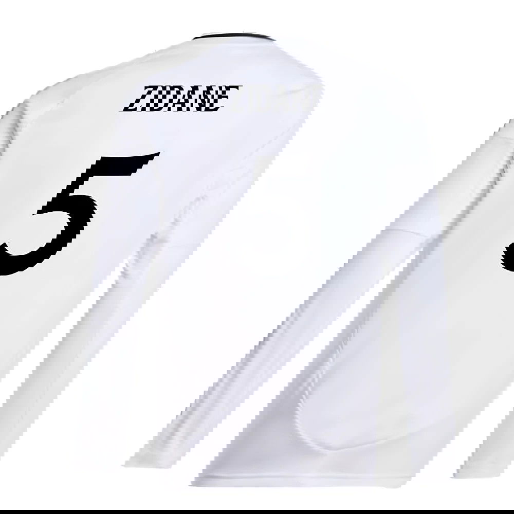 2024-2025 Real Madrid Long Sleeve Home Shirt (Kids) (Zidane 5)