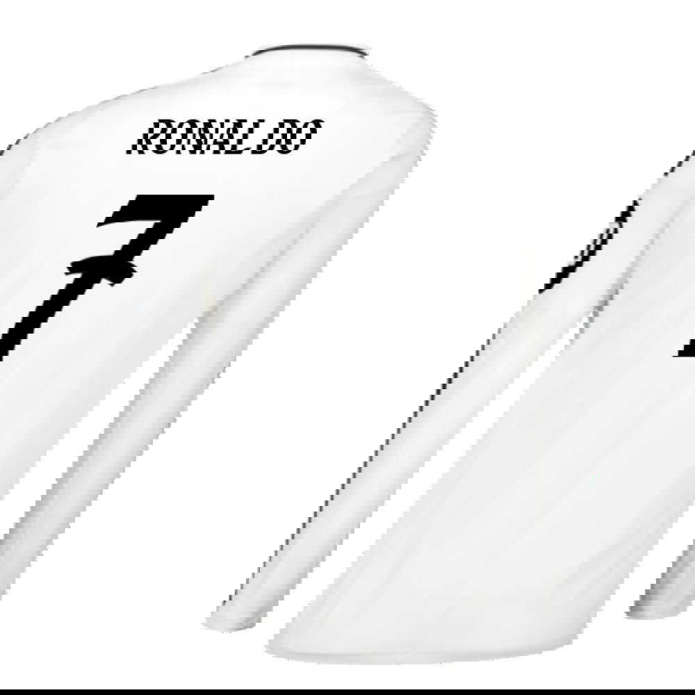 2024-2025 Real Madrid Long Sleeve Home Shirt (Ronaldo 7)