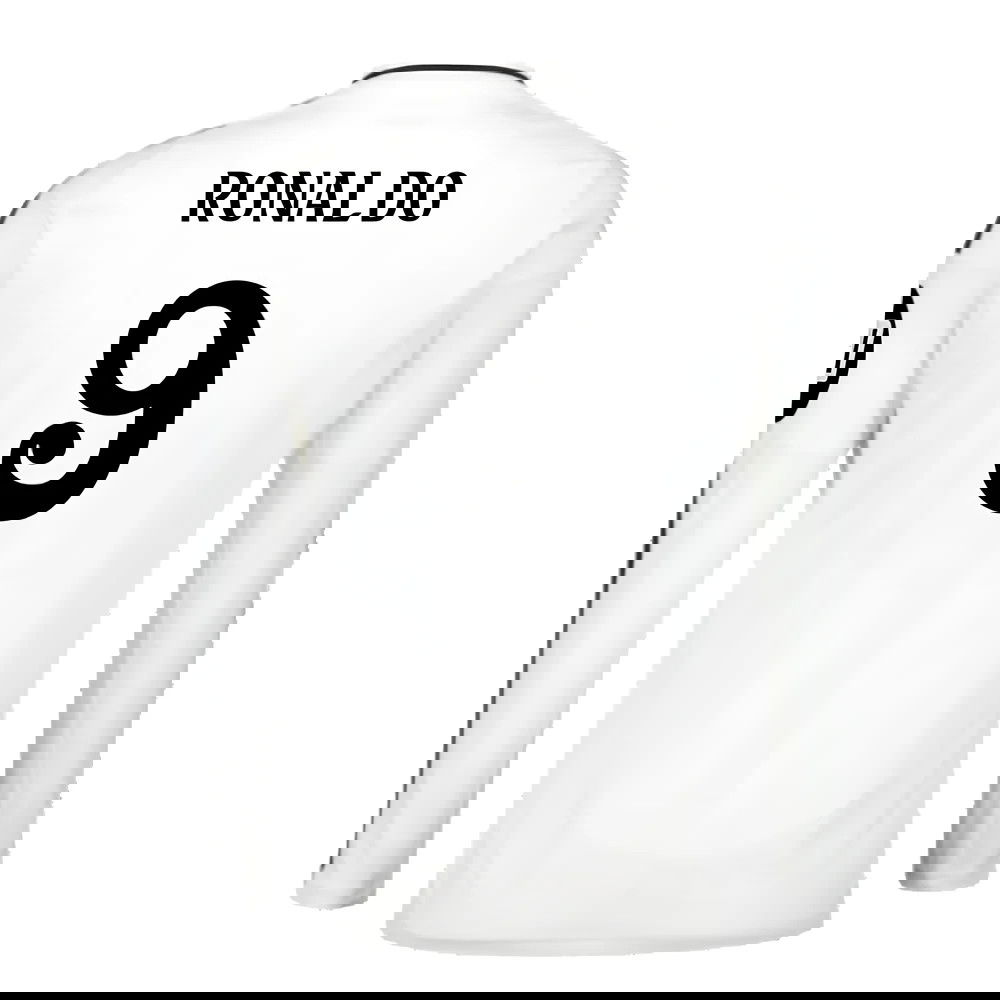 2024-2025 Real Madrid Long Sleeve Home Shirt (Ronaldo 9)