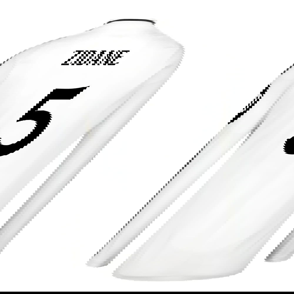 2024-2025 Real Madrid Long Sleeve Home Shirt (Zidane 5)