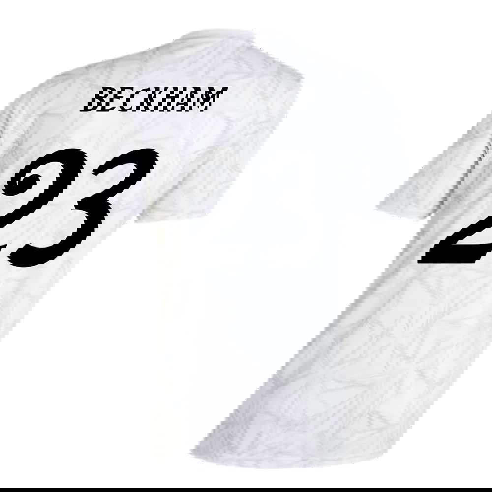 2024-2025 Real Madrid Pre-Match Shirt (White) (Beckham 23)
