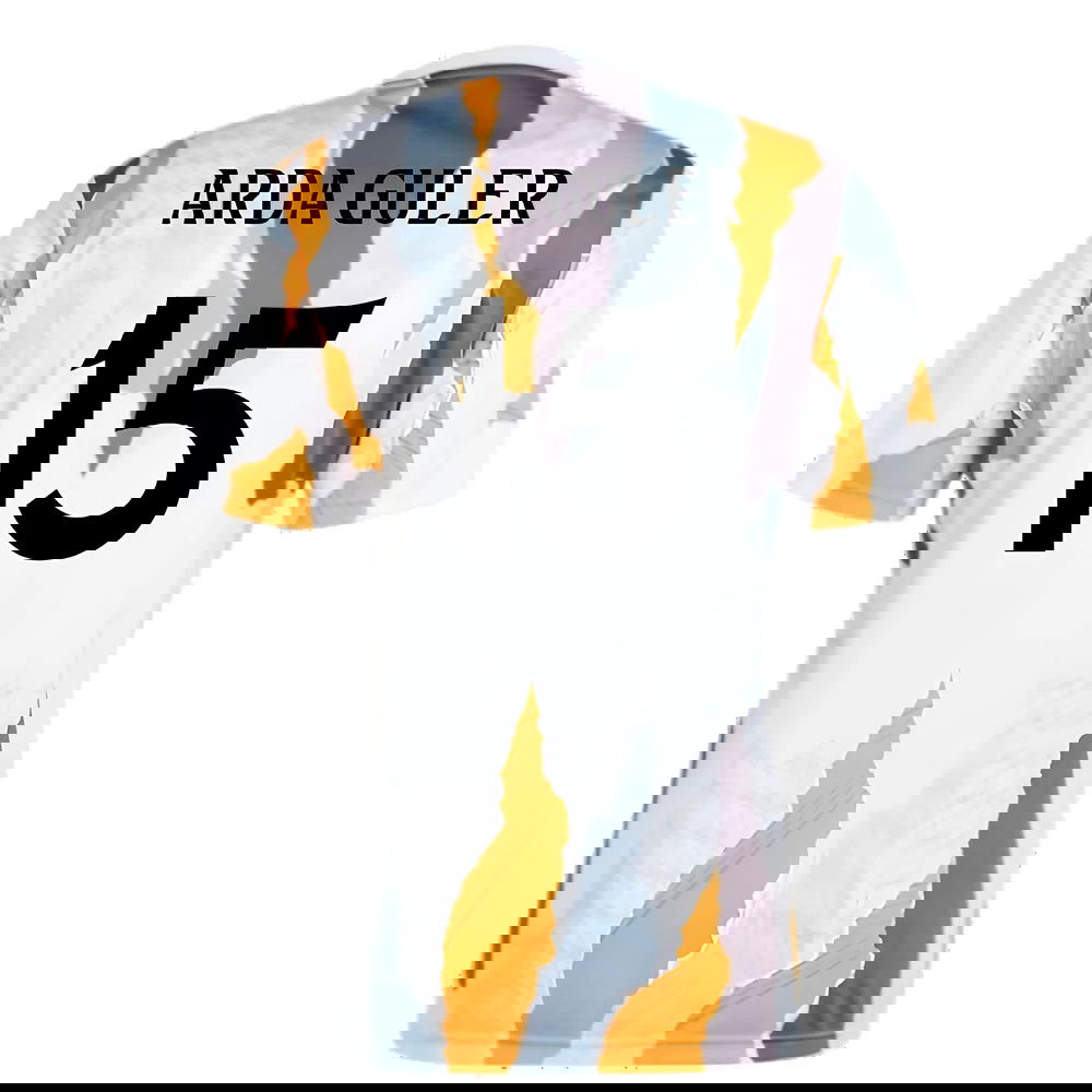 2024-2025 Real Madrid Pre-Match Shirt (White/Crew Orange) (Arda Guler 15)