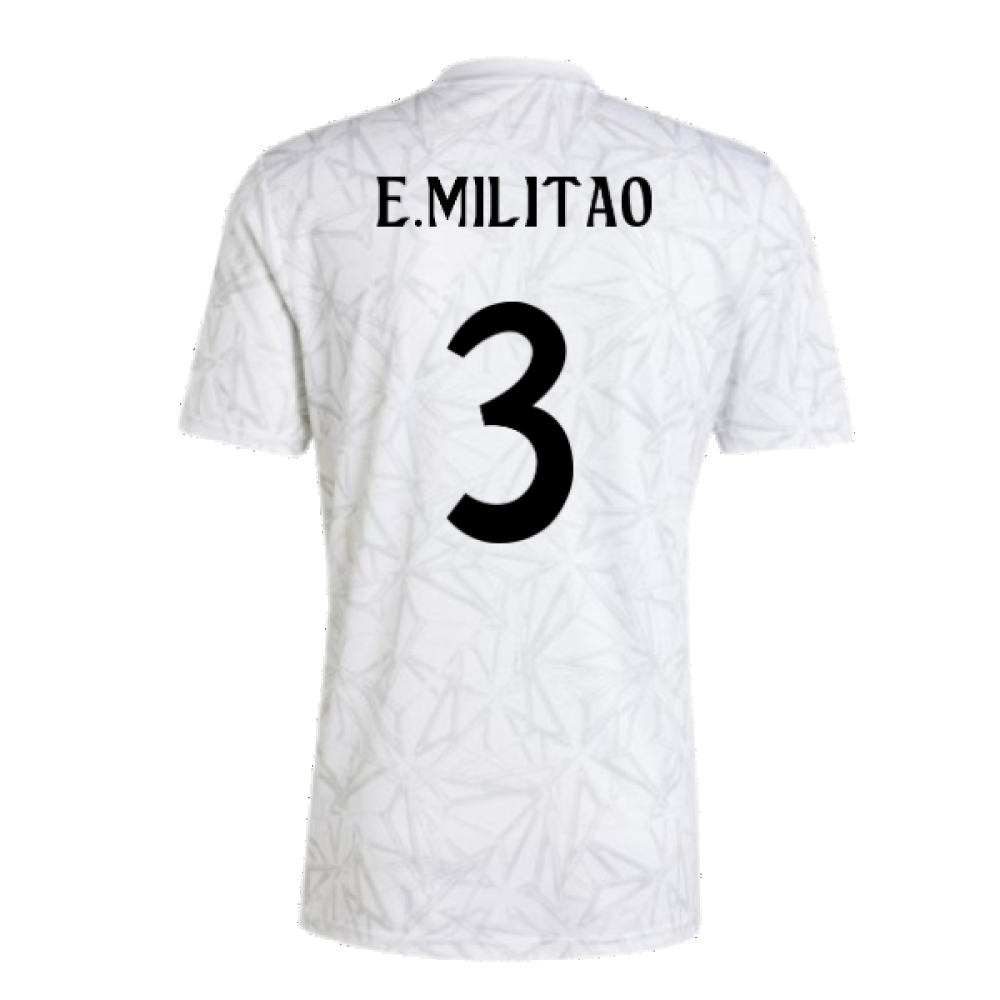 2024-2025 Real Madrid Pre-Match Shirt (White) (E.Militao 3)