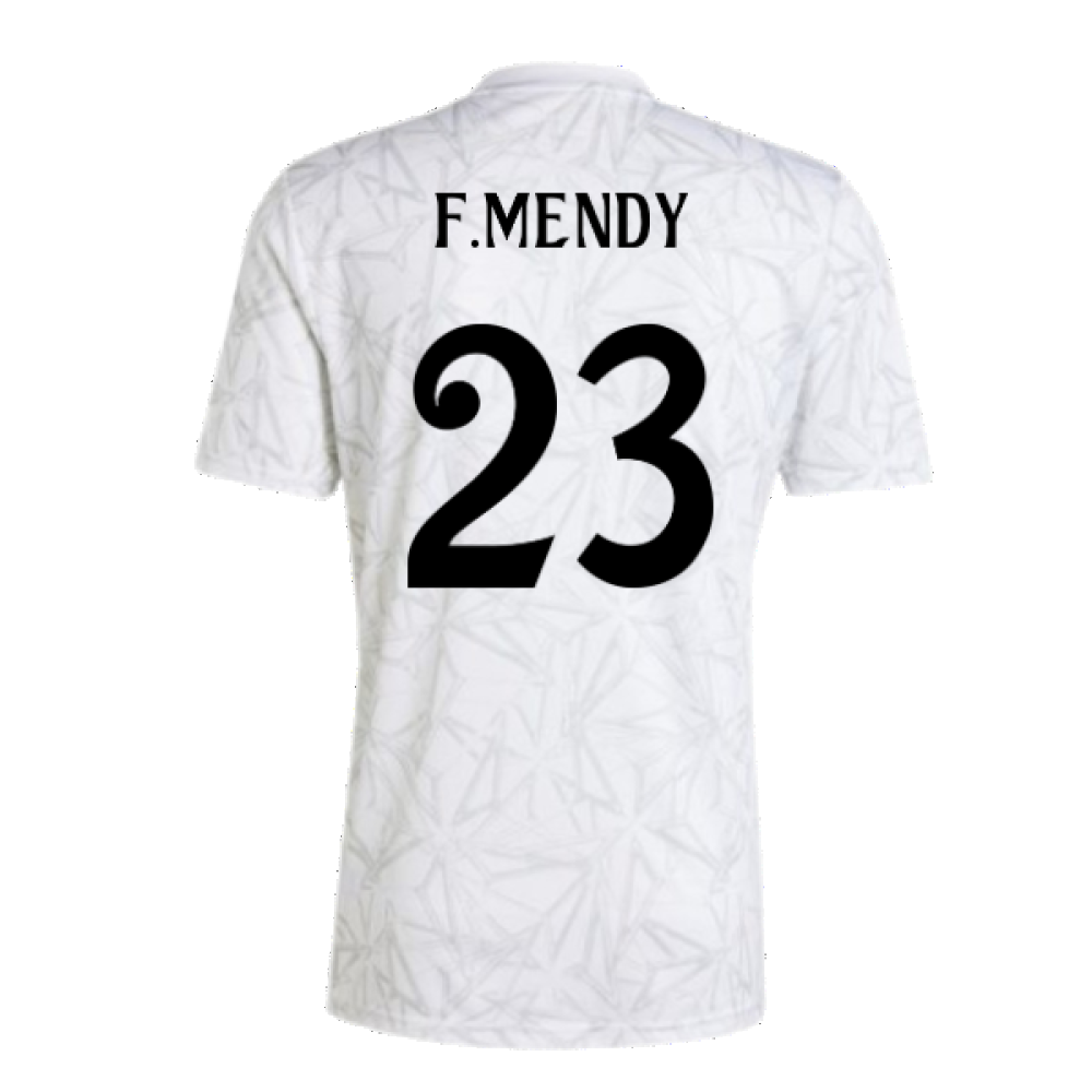 2024-2025 Real Madrid Pre-Match Shirt (White) (F.Mendy 23)