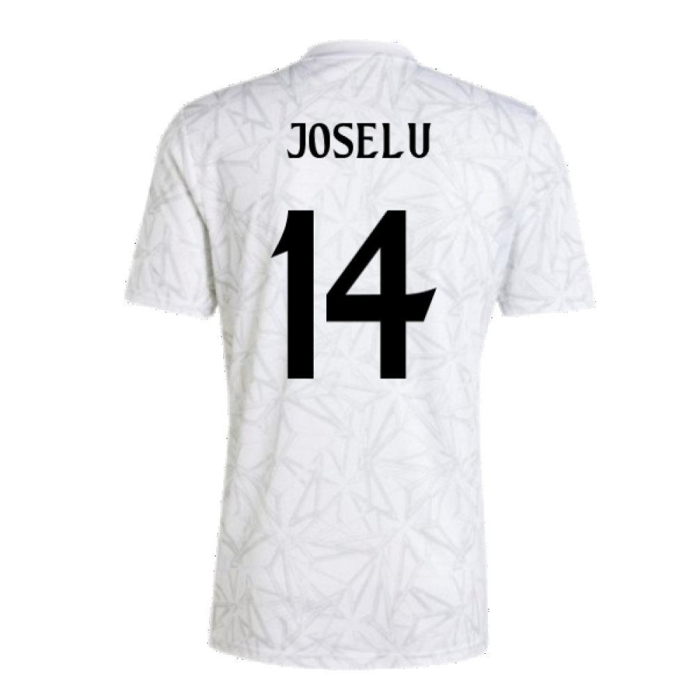 2024-2025 Real Madrid Pre-Match Shirt (White) (Joselu 14)