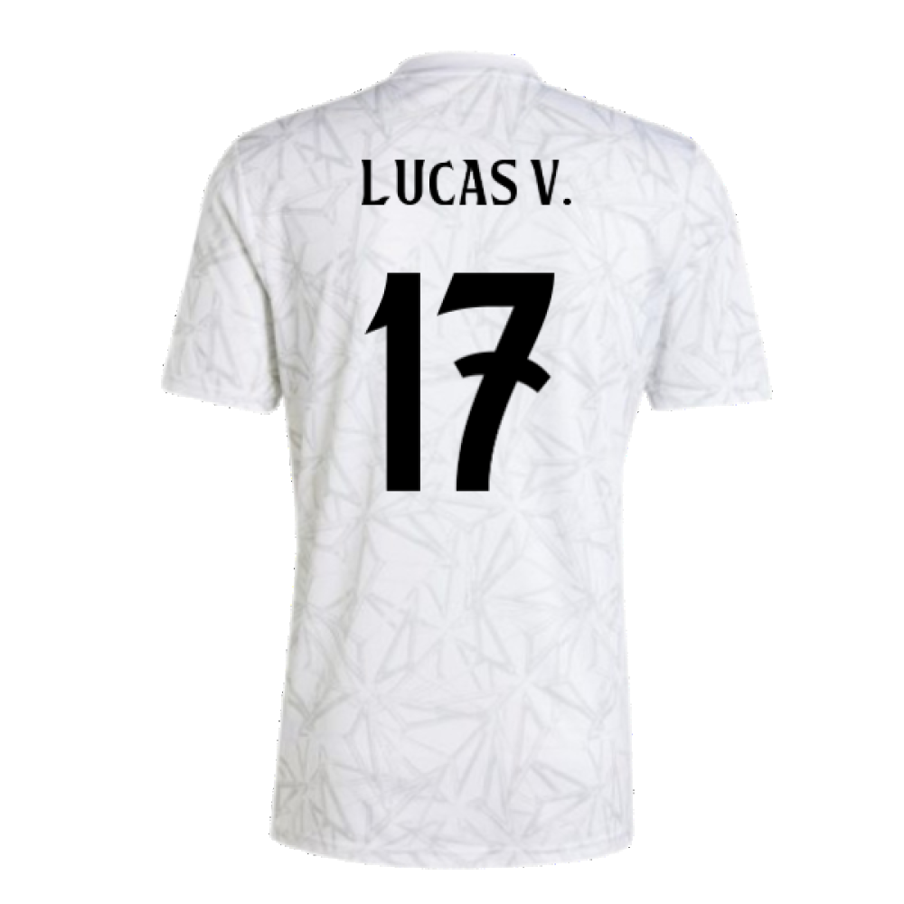 2024-2025 Real Madrid Pre-Match Shirt (White) (Lucas V. 17)