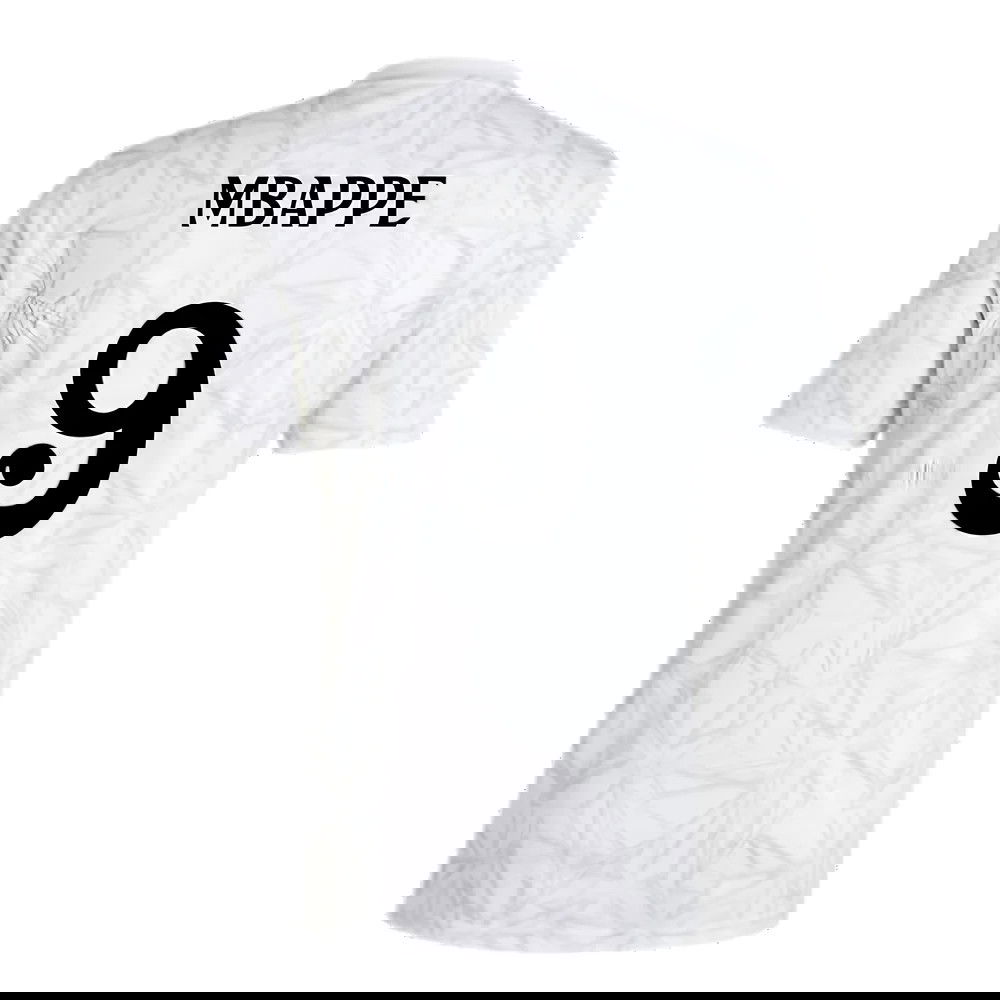 2024-2025 Real Madrid Pre-Match Shirt (White) (Mbappe 9)