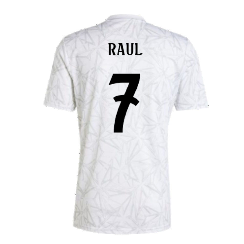 2024-2025 Real Madrid Pre-Match Shirt (White) (Raul 7)