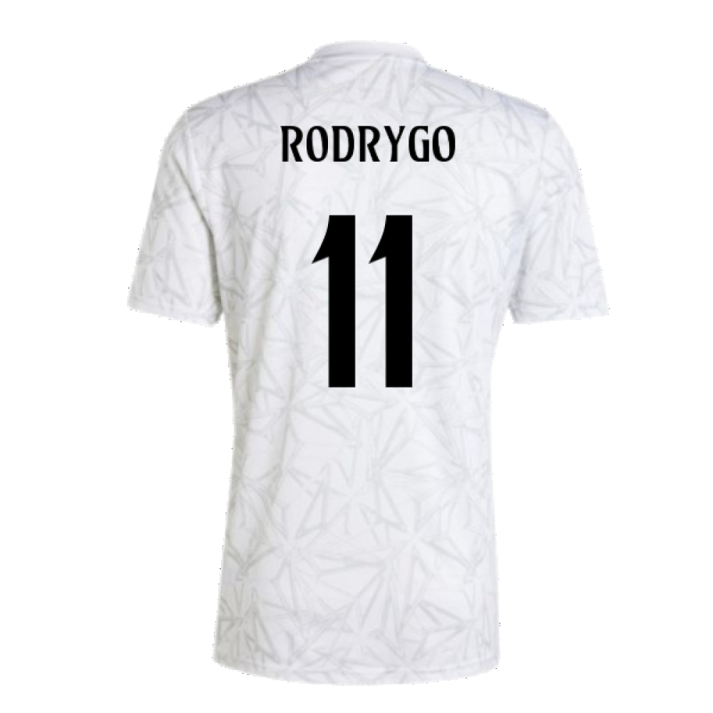 2024-2025 Real Madrid Pre-Match Shirt (White) (Rodrygo 11)