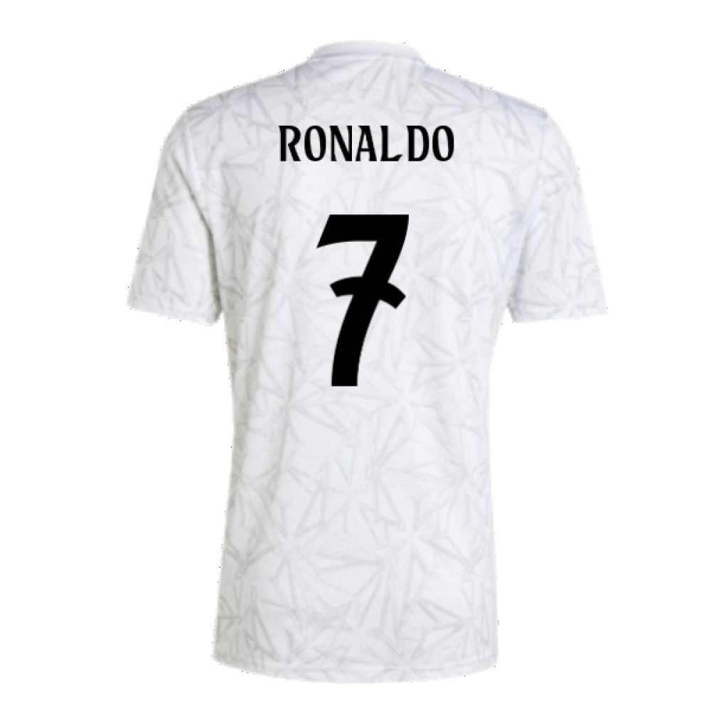 2024-2025 Real Madrid Pre-Match Shirt (White) (Ronaldo 7)