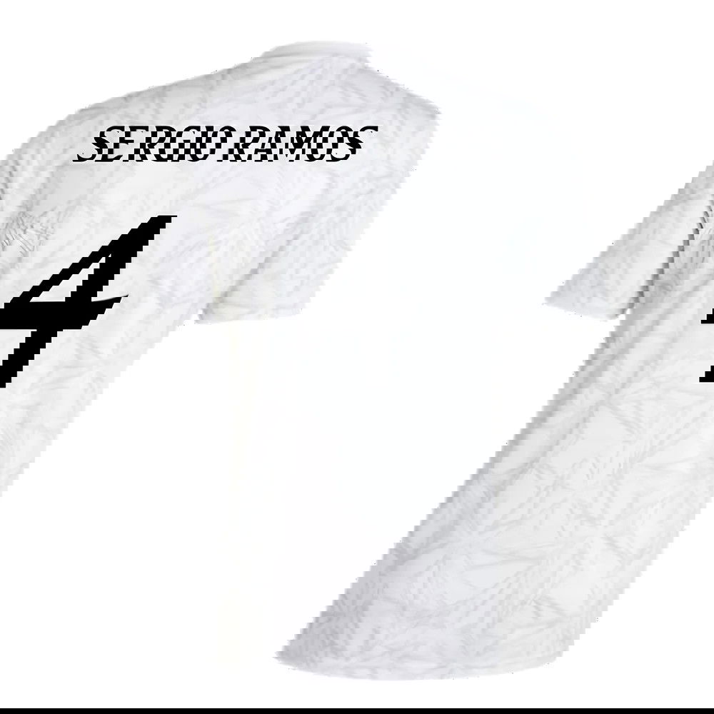 2024-2025 Real Madrid Pre-Match Shirt (White) (Sergio Ramos 4)