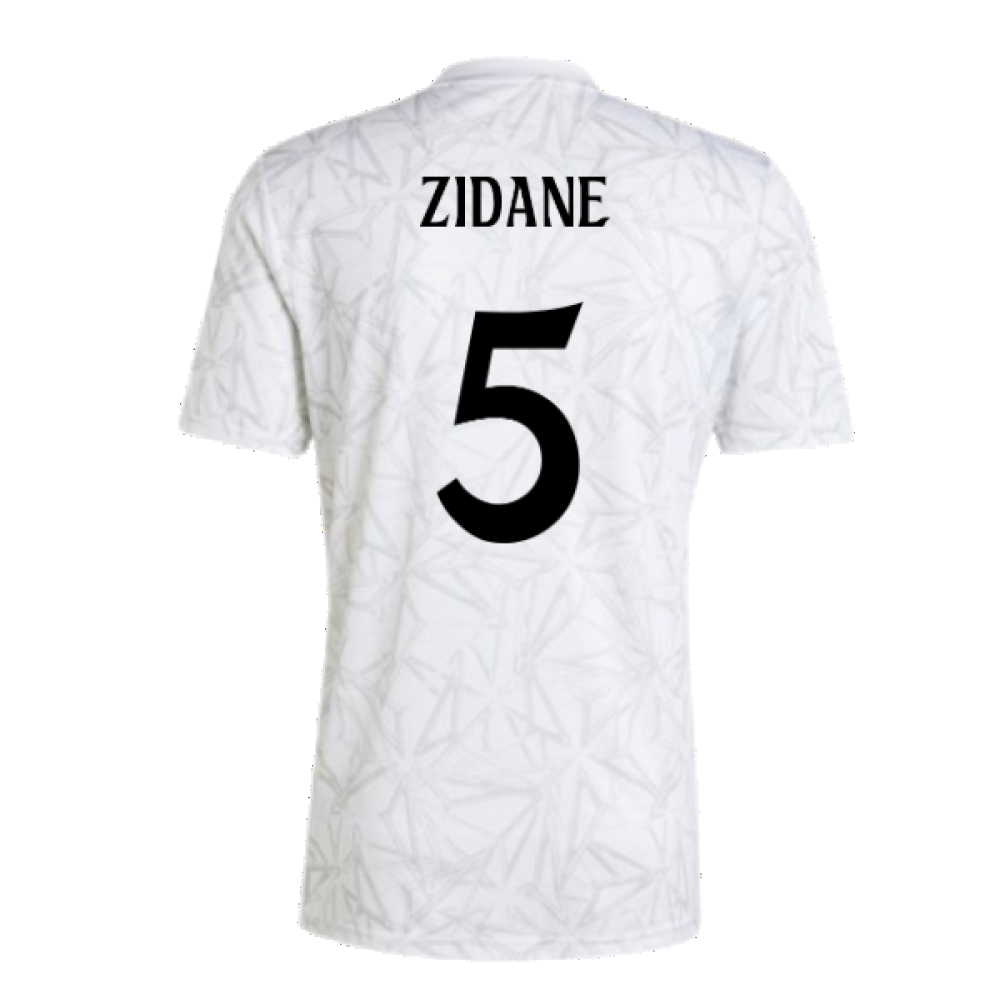 2024-2025 Real Madrid Pre-Match Shirt (White) (Zidane 5)