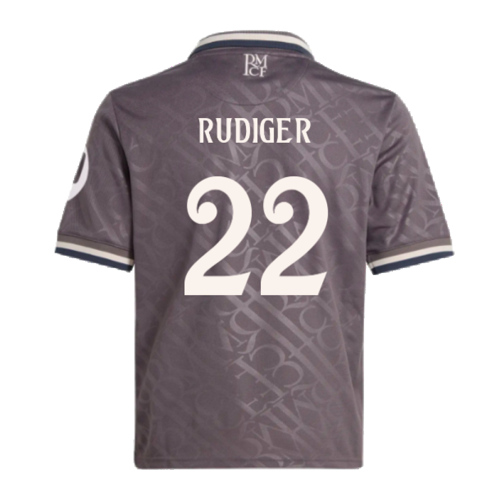 2024-2025 Real Madrid Third Youth Kit (Rudiger 22)